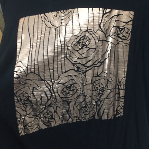 Apt 9 rose cold flower short sleeve shirt - Picture 2 of 7